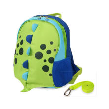 Cute Cartoon Dinosaur Cooler Bag Backpack with Safety Harness Leash Kids Insulated Cooler bag